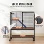 VEVOR ferret cage with solid metal frame, thickened metal tubes, and waterproof, rust-proof metal mesh