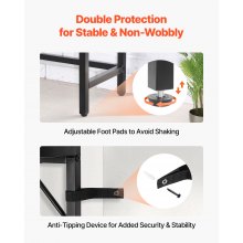 VEVOR Marble Console Table Modern Narrow Long Console Table with Power Outlet