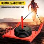 VEVOR Weight Sled Push Pull Heavy High Training Sled Drag Fitness HD Power Speed Training Sled for Athletic Exercise and Fitness Strength Training ( Red )