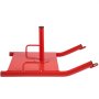 red VEVOR weight sled with handles and weight plate holder central pole