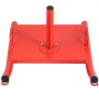 red VEVOR weight sled with a central post and side handles for fitness training.