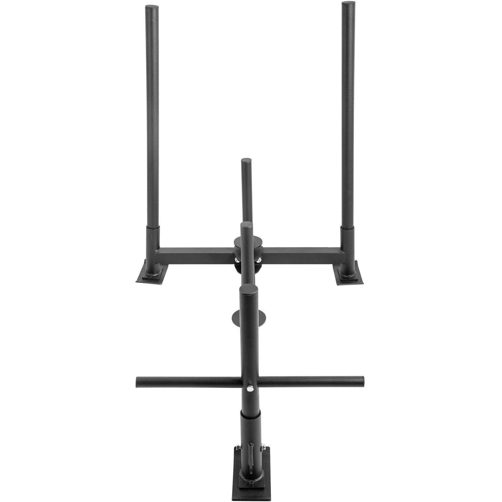 VEVOR Fitness Sled Black 44 x 30.5 x 36inch Weight Training Sled Premium Iron with Black Powder Coat Speed Training Sled for Athletic Exercise and Speed Improvement