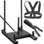 VEVOR Fitness Sled, 500 Lbs Capacity Weight Training Sled, Premium Iron with Black Powder Coat Speed Training Sled for Athletic Exercise and Speed Improvement