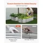 VEVOR Metal Raised Garden Bed, 4 x 2 x 1 ft Outdoor Galvanized Planter Box, with Open Bottom, Large Oval Planter Raised Bed for Gardening Vegetables, Flowers, Herbs, and Succulent Plants, Silver