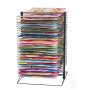 VEVOR Art Drying Rack, 50 Removable Shelves 20 x 17 x 30 inch Paint Drying Rack with Stable Base, Carbon Steel Metal Painting Drying Rack for Artwork in Classroom, Art Studios and Schools, Black
