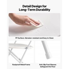 4 Pack Folding Chairs Portable Plastic Chairs with Heavy Duty Metal Frame
