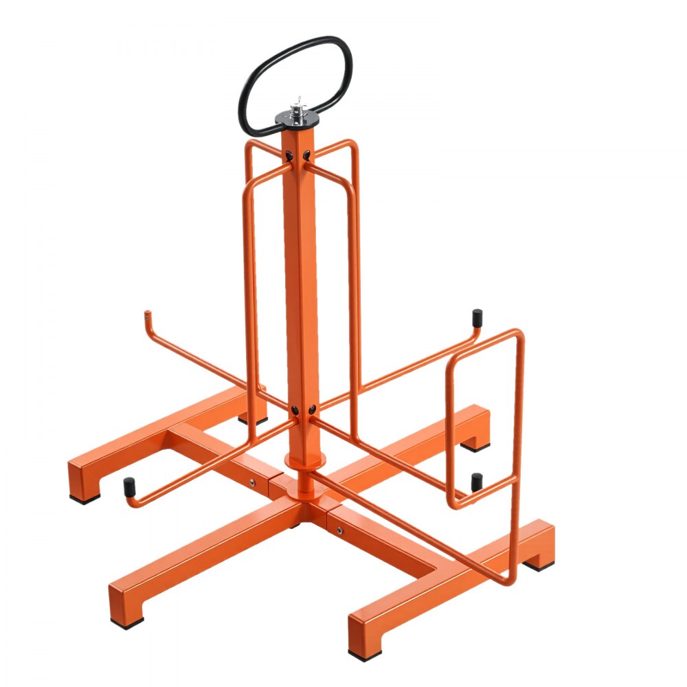 VEVOR Cable Dispenser, Floor or Stud Mounted, Wire Spool Rack, Portable Wire Rack Dispenser with Anti-Slip Metal Handle for Wiring Transport, Swivel Eyelet, for Electrical, Industrial and Retail Use