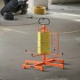 VEVOR Cable Dispenser, Floor or Stud Mounted, Wire Spool Rack, Portable Wire Rack Dispenser with Anti-Slip Metal Handle for Wiring Transport, Swivel Eyelet, for Electrical, Industrial and Retail Use