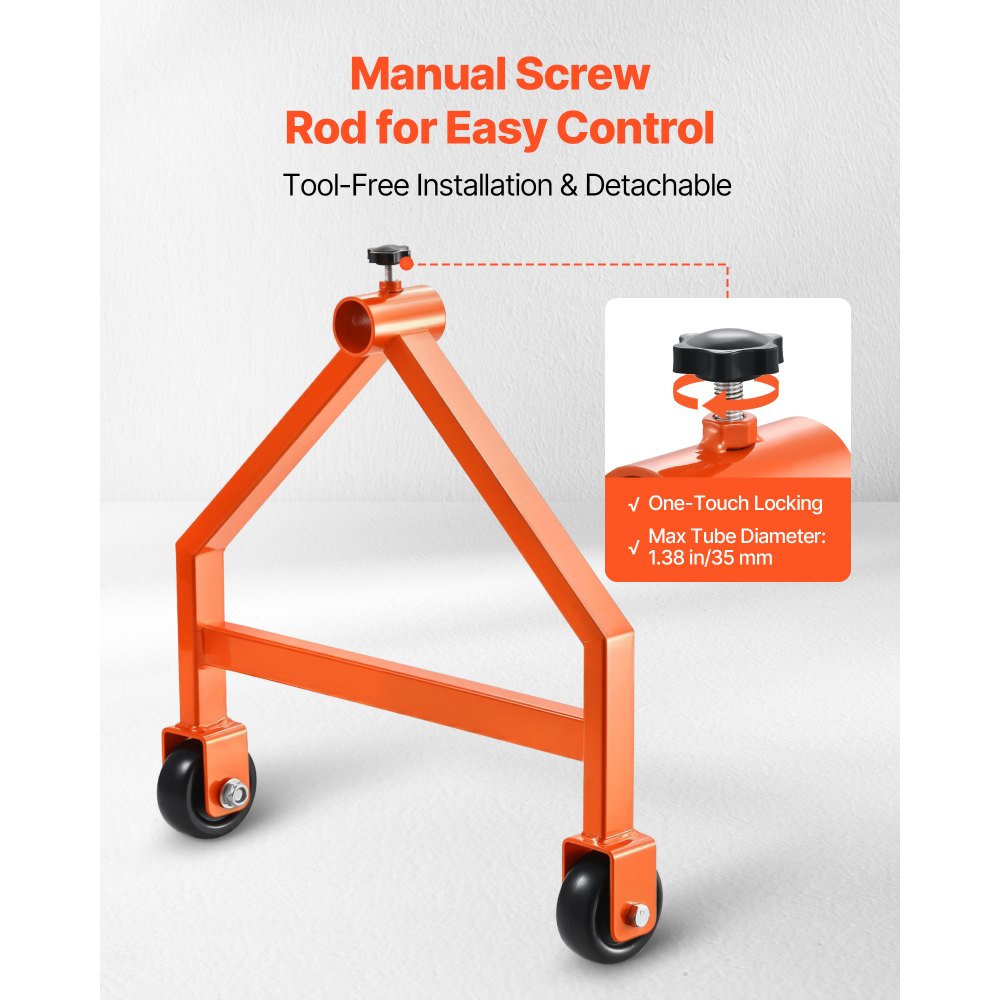 VEVOR Wire Spool Rack, 100 kg / 220 lbs Load Capacity, Portable Cable Caddy, Moveable Wire Rack with Wheels, Spool Holder, Up to 759mm / 29.9 in Diameter, for Electrical Industrial and Retail Use, Working Efficiency