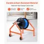 VEVOR Wire Spool Rack, 220 lbs Load Capacity, Portable Cable Caddy, Moveable Wire Rack with Wheels, Spool Holder, Up to 29.9 in Diameter, for Electrical Industrial and Retail Use, Working Efficiency