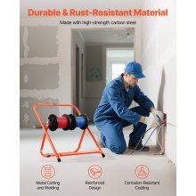 Foldable Wire Spool Rack Heavy Duty Cable Caddy for Electrical Industrial Retail