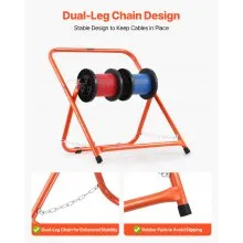 Foldable Wire Spool Rack Heavy Duty Cable Caddy for Electrical Industrial Retail