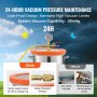 VEVOR Vacuum Chamber Tempered Glass Lid Vacuum 5 Gal Silicone Degassing Chamber