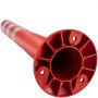 VEVOR traffic delineator cone base with reflective stripes in red and gray.