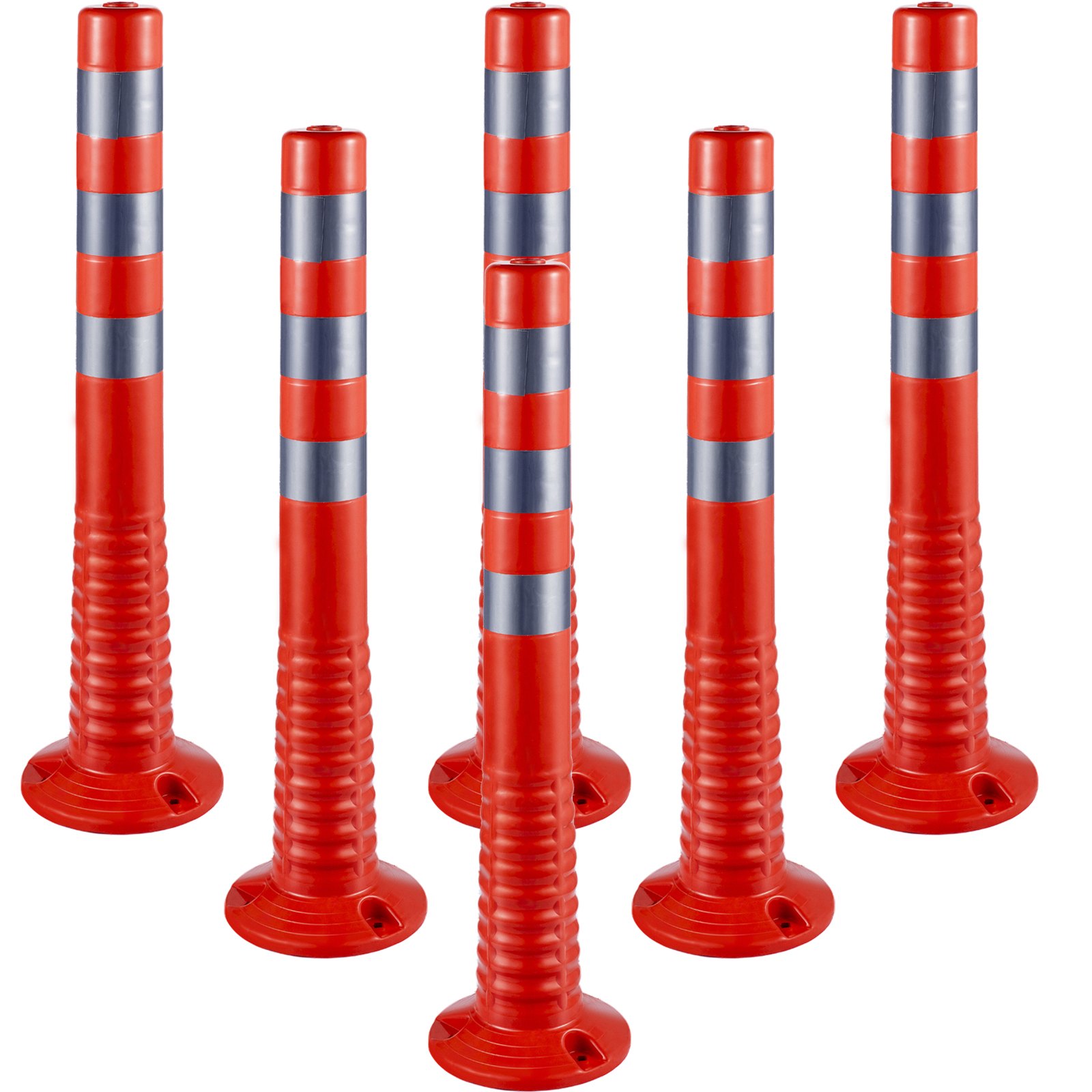 Sweiko Traffic Delineator Posts Flexible Channelizer Cone 30" Spring Post 6PCS Sweiko Traffic Delineator Posts Flexible Channelizer Cone 30" Spring Post 6PCS