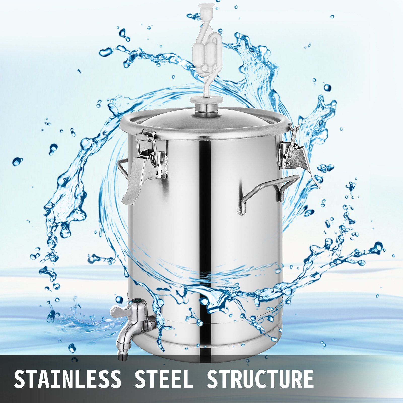 15l Stainless Steel Wine Fermenter In-vessel Brew Bucket Brew Bucket