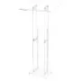 VEVOR Podium Stand, 50-Inch Acrylic Lectern, Portable Laptop Desk with Wide Reading Surface and Storage Shelf, Book Stopper, Floor-Standing, for Classroom, Wedding, Conference, Lecture and Concert