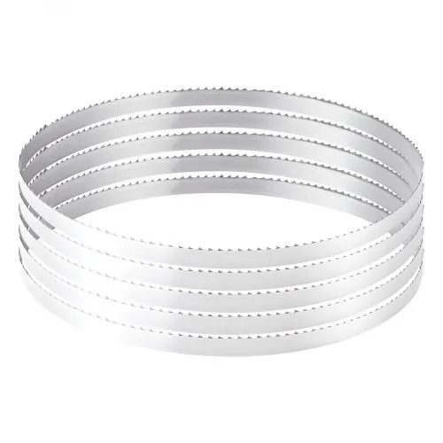 VEVOR Bandsaw Blade, 109.45 Inch Length, 4 TPI Band Saw Blade with 18 HRC Hardened Sharp Teeth, High-Strength Carbon Steel, 0.6 Inch Width, Replacement for Major Woodworking Band Saw Brands, 1 Pack