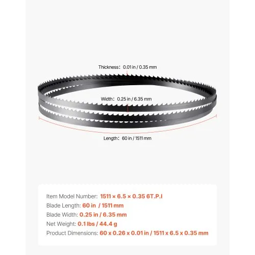 Lintsae tera puidule 1511 mm, 6 TPI — pilt 7