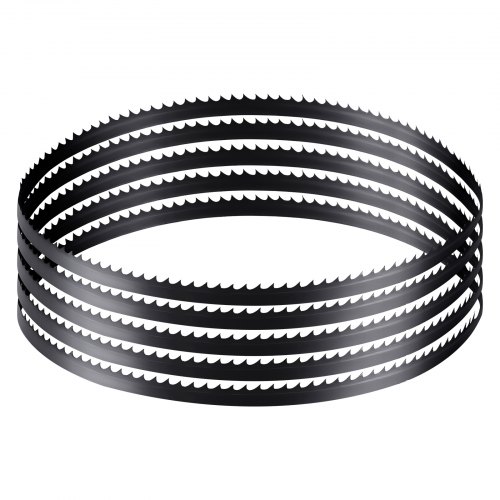 VEVOR Bandsaw Blade, 60 Inch Length, 6 TPI Band Saw Blade with 15 HRC Hardened Sharp Teeth, SK5 High-Strength Carbon Steel, 0.25 Inch Width, Replacement for Major Woodworking Band Saw Brands, 1 Pack