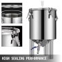 26l Wine Brew Bucket Stainless Steel Conical Fermenter 7 Gal, Brewmaster Edition