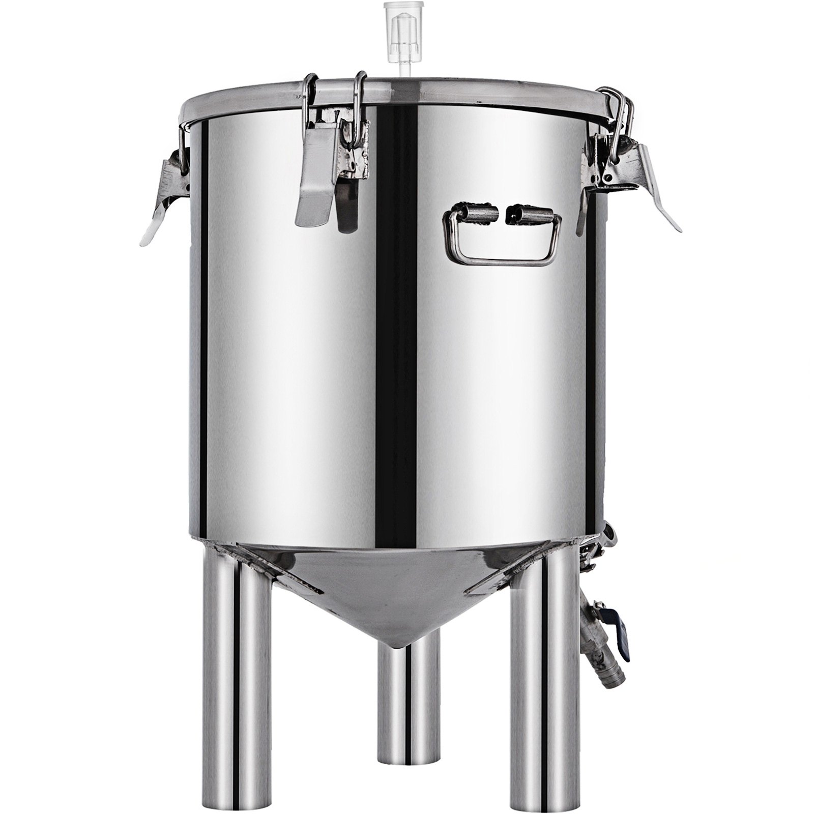 VEVOR 7Gallon/ 26Liter Brew Fermenter Conical Brew Fermenter Stainless Steel Brew Fermenter Home Brewing Brew Bucket Fermenter Beer Brewer with conical Base Brewing Equipment
