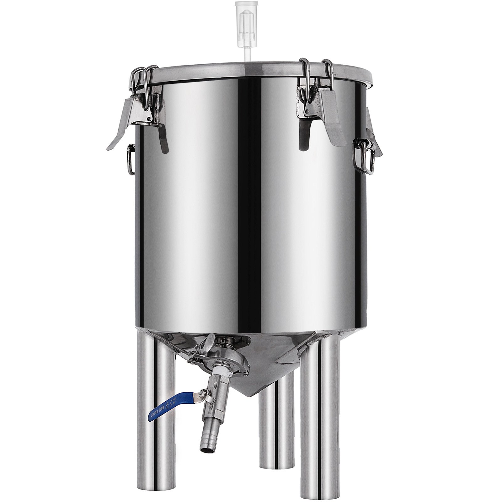 VEVOR 7Gallon/ 26Liter Brew Fermenter Conical Brew Fermenter Stainless Steel Brew Fermenter Home Brewing Brew Bucket Fermenter Beer Brewer with conical Base Brewing Equipment