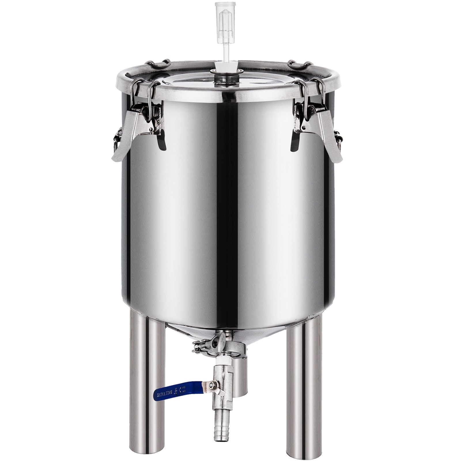 VEVOR 7Gallon/ 26Liter Brew Fermenter Conical Brew Fermenter Stainless Steel Brew Fermenter Home Brewing Brew Bucket Fermenter Beer Brewer with conical Base Brewing Equipment