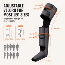 VEVOR Full Leg Massager, Air Compression Leg Massager for Foot Calf Thigh Knee, 3 Modes & 3 Intensities, Leg Compression Massage Boots for Circulation, Relaxation, Pain Relief - Great Gift for Mom/Dad