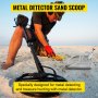 VEVOR Metal Detector Sand Scoop, Stainless Steel Metal Detecting Beach Scoop Scoops, 10 MM Hole Beach Metal Detector Scoop, 2MM Sturdy Light Stainless Steel, for Metal Detecting and Treasure Hunting