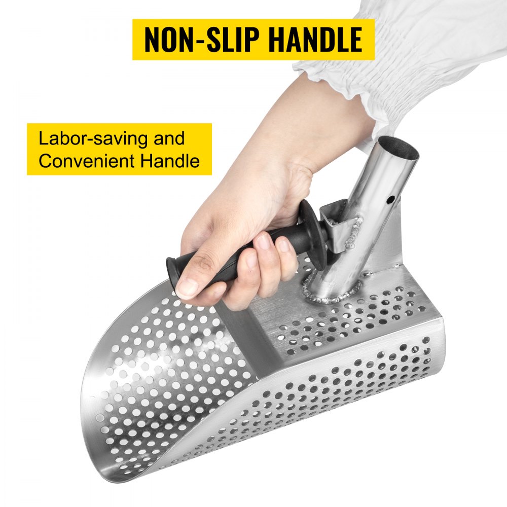 VEVOR Metal Detector Sand Scoop Stainless Steel Metal Detecting Hunting Scoop