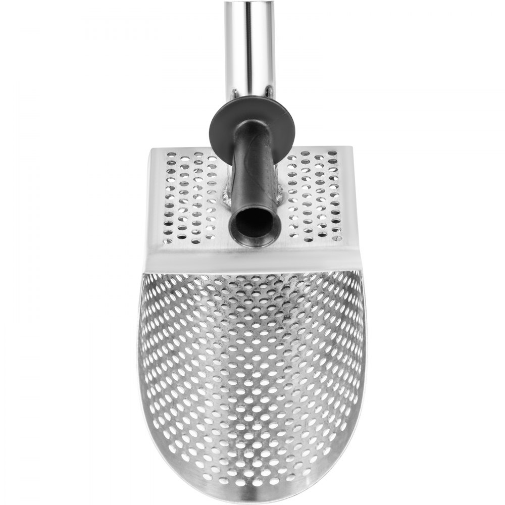 VEVOR Metal Detector Sand Scoop, Stainless Steel Metal Detecting Beach Scoop Scoops, 10 MM Hole Beach Metal Detector Scoop, 2MM Sturdy Light Stainless Steel, for Metal Detecting and Treasure Hunting