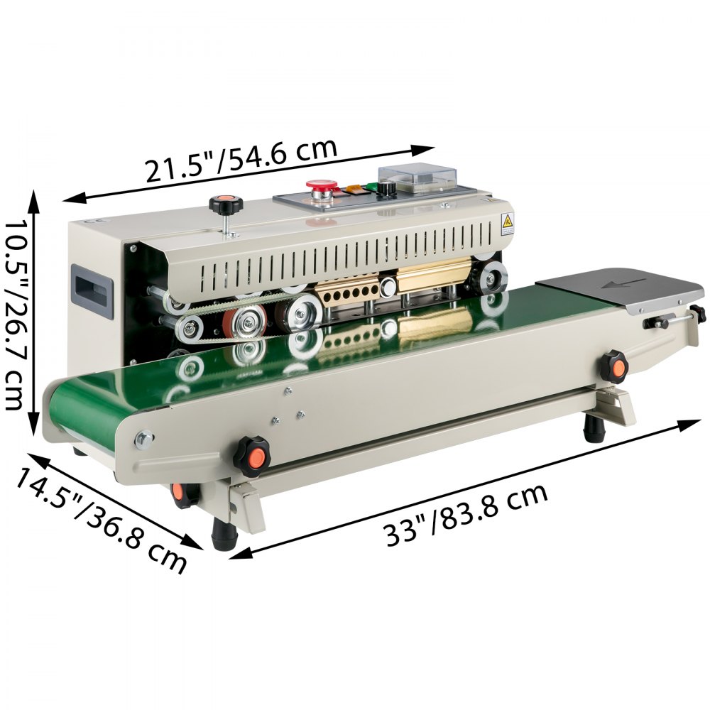 VEVOR Fr-770 Continuous Bag Band Sealing Machine Band Sealer Machine
