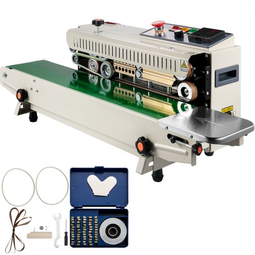 Vevor Continuous Bag Band Sealing Machine Band Sealer Machine Horizontal Fr770a