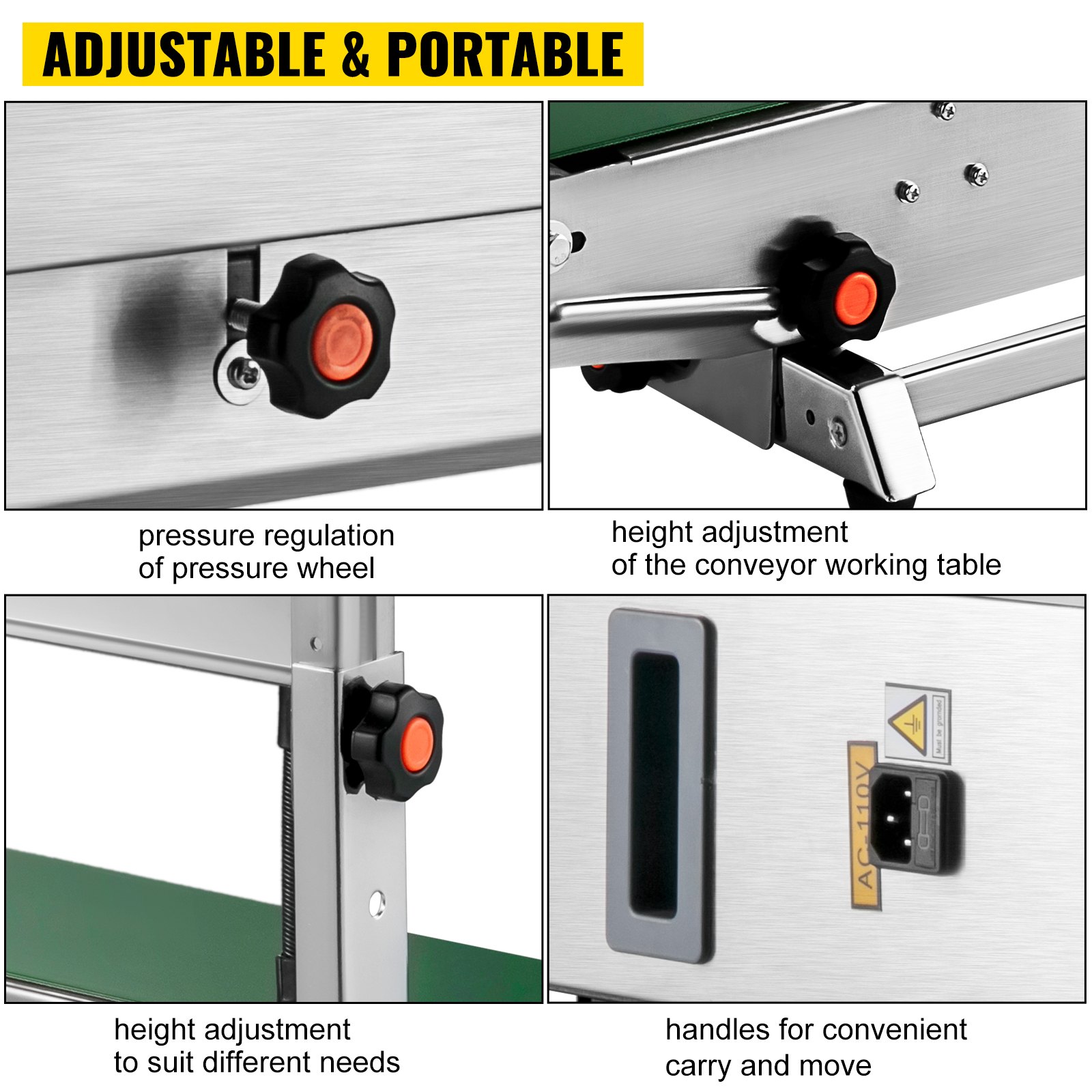 VEVOR Continuous Bag Sealing Machine Band Sealer Machine Horizontal and Vertical