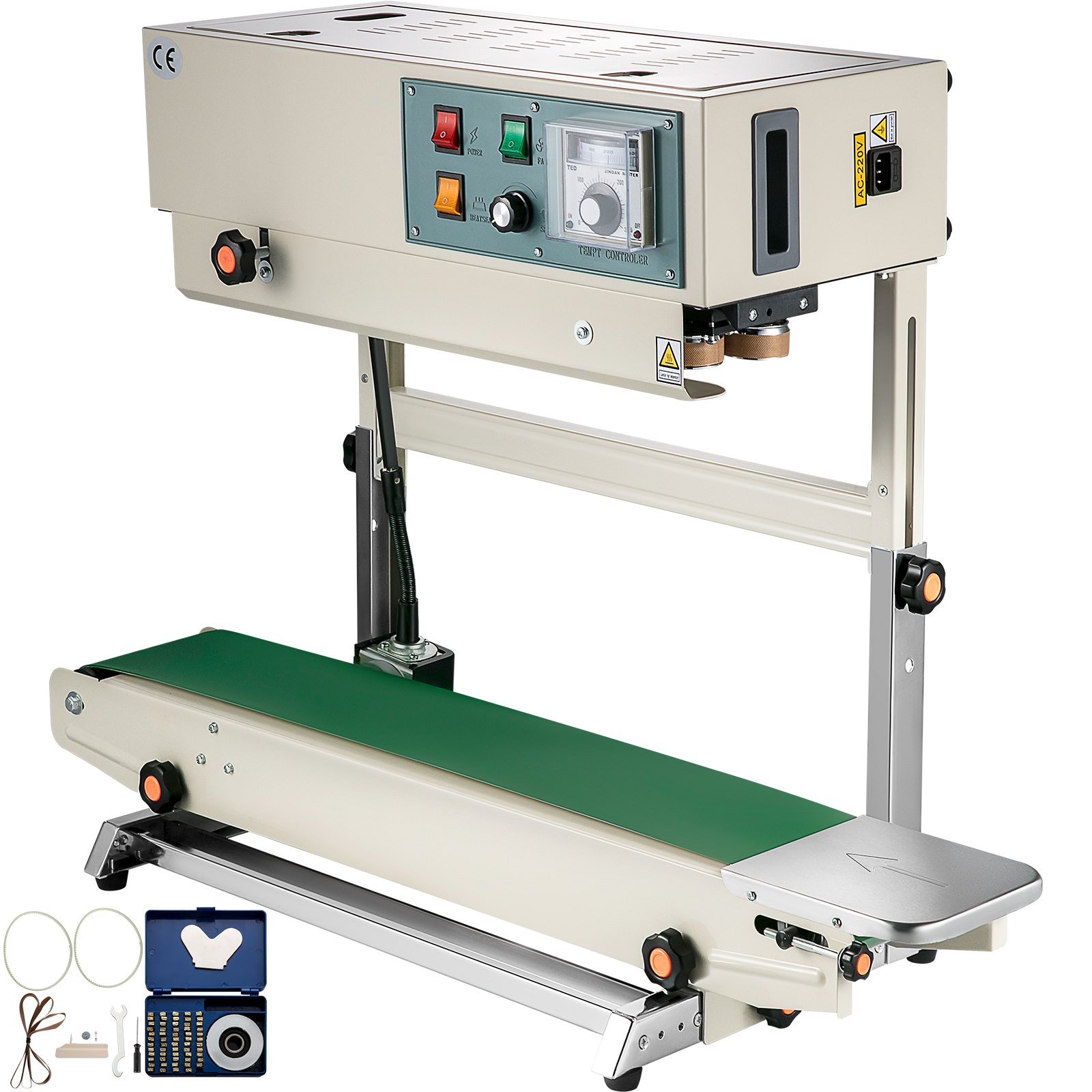 VEVOR Auto Plastic Bag Sealing Machine Band Sealer Vertical FR900 Continuous