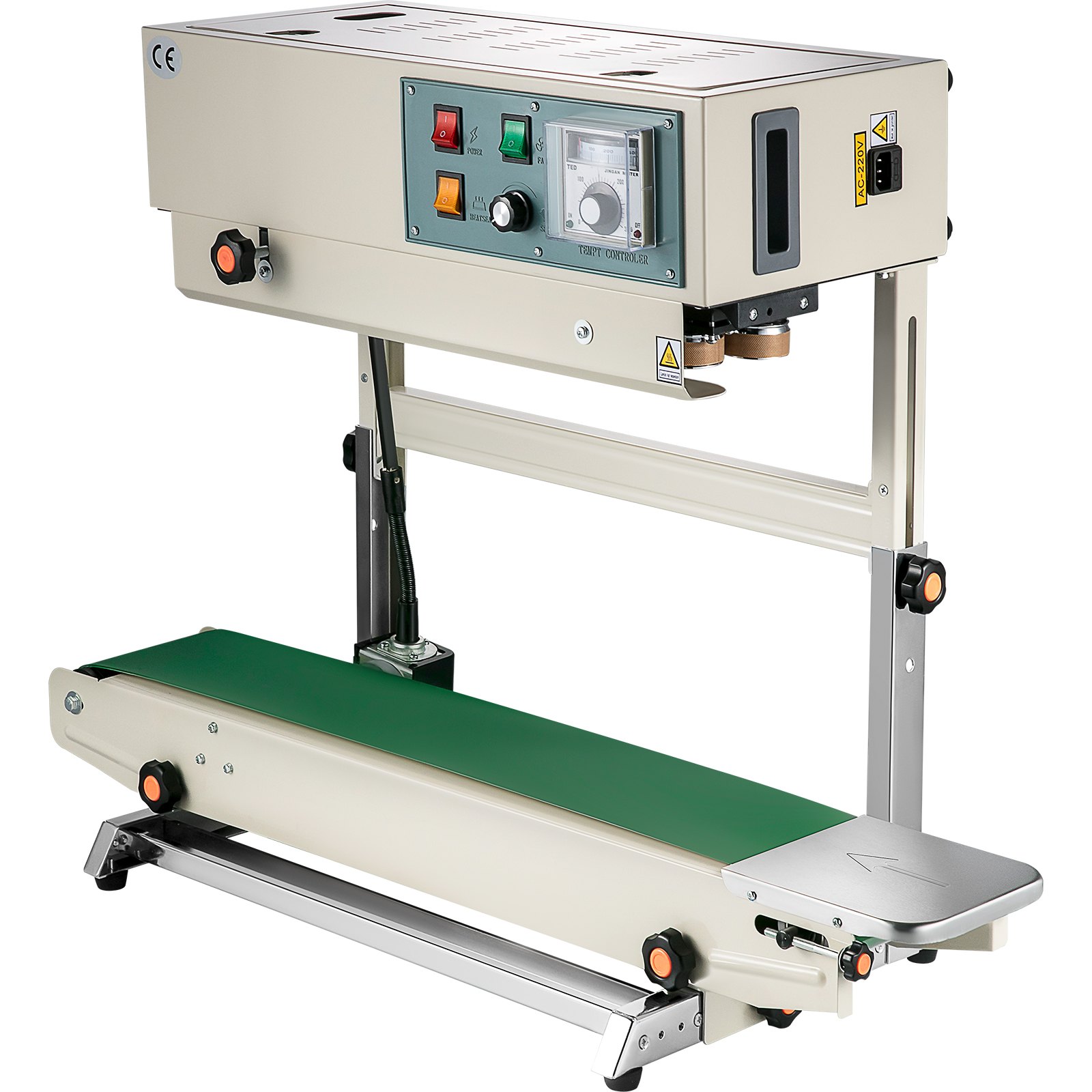 VEVOR Auto Plastic Bag Sealing Machine Band Sealer Vertical FR900 Continuous