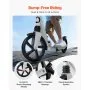 VEVOR Kick Scooter for Kids Ages 8+, Teens & Adults, 2-Wheel Toddler Scooter with Adjustable Height Handlebar, Wide Anti-Slip Deck, Foldable Lightweight for Boys & Girls up to 99.8 kg, White + Black