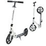 VEVOR Kick Scooter for Kids Ages 8+, Teens & Adults, 2-Wheel Toddler Scooter with Adjustable Height Handlebar, Wide Anti-Slip Deck, Foldable Lightweight for Boys & Girls up to 99.8 kg, White + Black