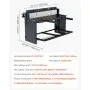 VEVOR Foot Stomp Sheet Metal Shear, 52 in Width Manual Floor Shear, with Soild Steel Frame, Adjustable Blade Gap, Material Stops, Foot-Pedal Control for Cutting Steel, Copper, Rebar, and Aluminum