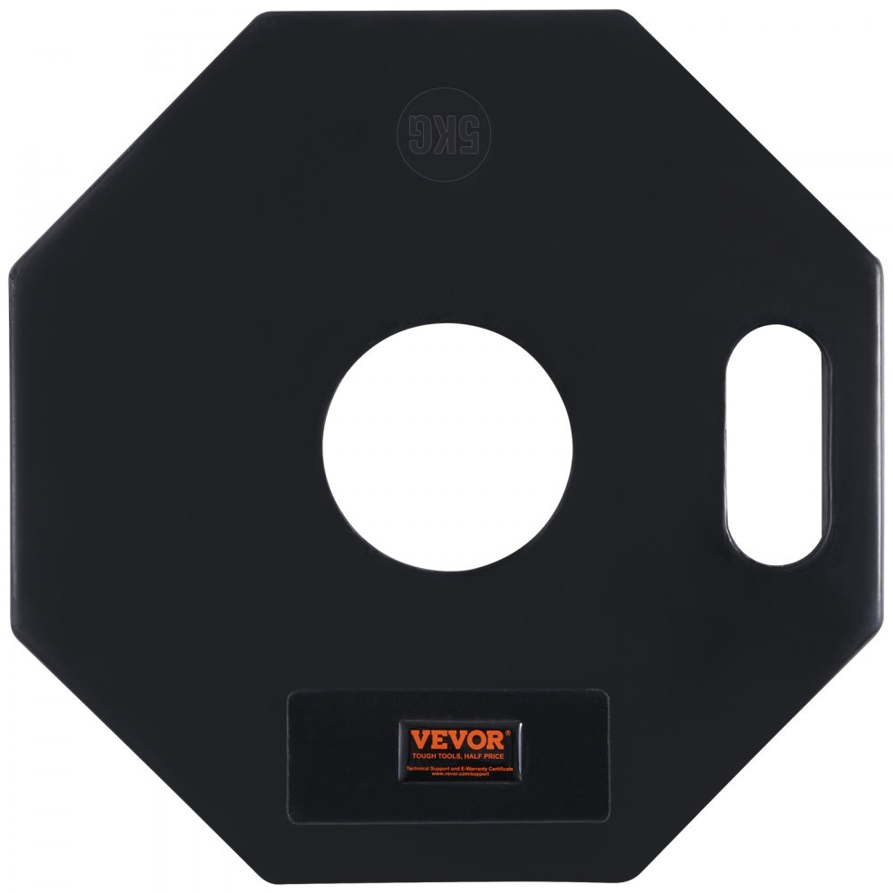 black VEVOR traffic delineator base with center hole and handle grip, labeled with VEVOR logo.