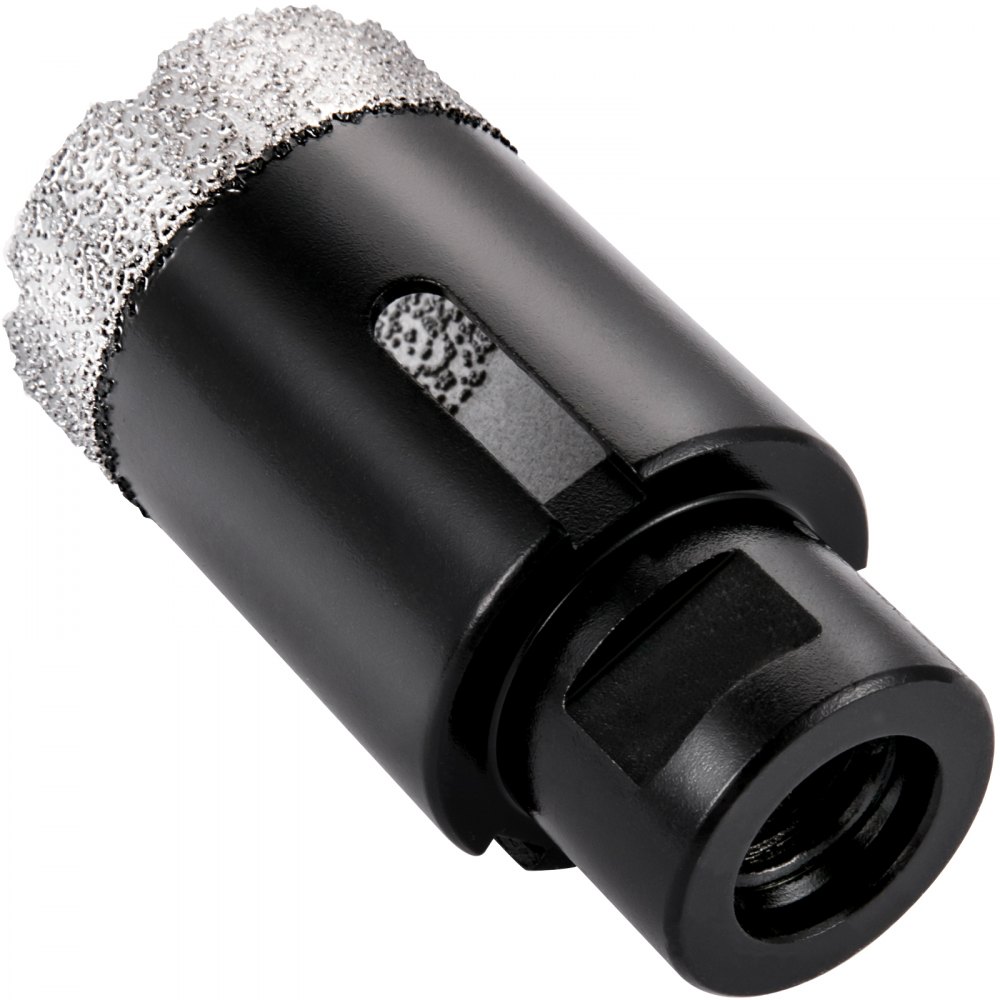 VEVOR Brocas de diamante, 8 piezas de sierra perforadora de diamante de 3/4 a 2 pulgadas, kit de sierra perforadora para azulejos, broca de diamante soldada de 0,59 pulgadas, sierra perforadora para azulejos con punta de dedo, una hoja para azulejos, cerámica, porcelana, mármol, materiales duros