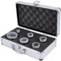 VEVOR Diamond Drill Bits 6PCS Diamond Hole Saw 20/35/40/50/55/68mm Tile Hole Saw Kit Vacuum Brazed Diamond Drill Bit 0.59in/15mm Segment Tile Hole Saw w Storage Case for Tile Ceramic Porcelain Marble