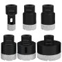 VEVOR Diamond Drill Bits 6PCS Diamond Hole Saw 20/35/40/50/55/68mm Tile Hole Saw Kit Vacuum Brazed Diamond Drill Bit 0.59in/15mm Segment Tile Hole Saw w Storage Case for Tile Ceramic Porcelain Marble
