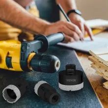 VEVOR Diamond Drill Bits 6PCS Diamond Hole Saw 20/35/40/50/55/68mm Tile Hole Saw Kit Vacuum Brazed Diamond Drill Bit 0.59in/15mm Segment Tile Hole Saw w Storage Case for Tile Ceramic Porcelain Marble