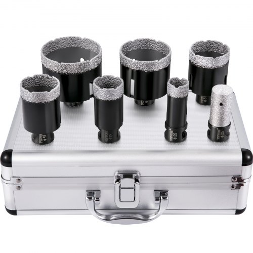 BRSCHNITT Diamond Drill Bits Kit 11pcs for Drilling Ceramic Marble Granite Hole Saw Drill Core Bit Cutting Disc Cut Plate - 1420 BRSCHNITT Diamond Drill Bits Kit 11pcs for Drilling Ceramic Marble Granite Hole Saw Drill Core Bit Cutting Disc Cut Plate - 1420
