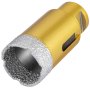 VEVOR diamond drill bits with gold body and textured cutting edge.
