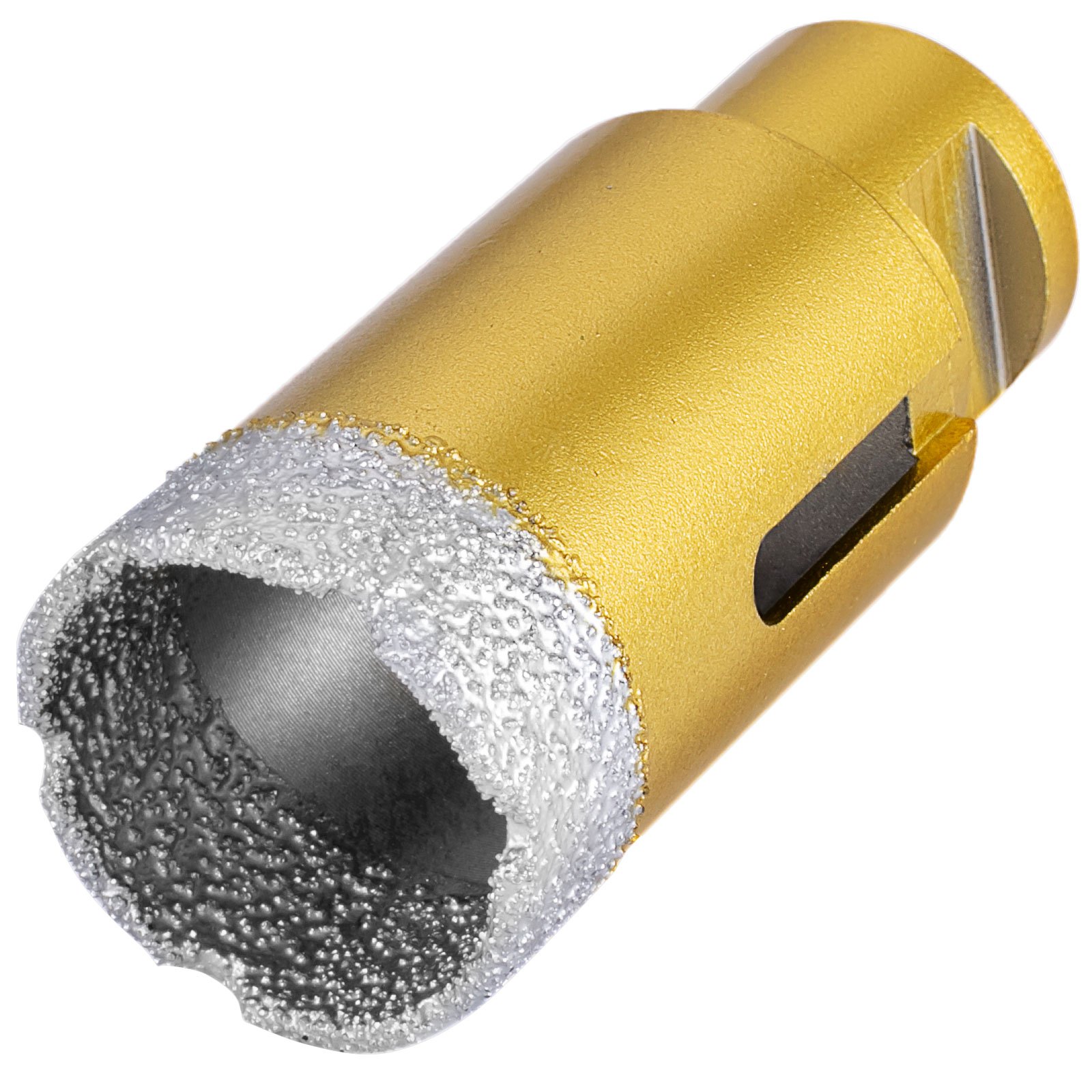 VEVOR diamond drill bits with gold body and textured cutting edge.