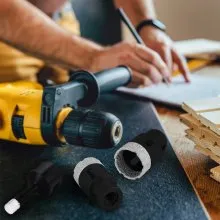VEVOR Diamond Drill Bits 6/8/10/13/19/25/32/51 mm Diamond Hole Saw Brazed Tile Hole Saw Kit 0.59in Segment Diamond Drill Bit Finger Bit SDS Tile Hole Saw with a Blade for Tile Ceramic Porcelain Marbl