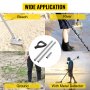 VEVOR Sand Scoop Pole Handle, Stainless Steel Sand Scoop Long Pole, Travel Light Sturdy Metal Scoop Shovel Handle, Metal Detector Tool with 28mm/1.1" Diameter, for Metal Detecting and Treasure Hunting